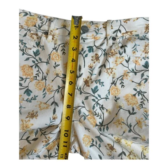 NYDJ Jeans Women's Size 10 Floral Sheri Slim Lift x Tuck Ankle Straight Beach - Picture 12 of 13